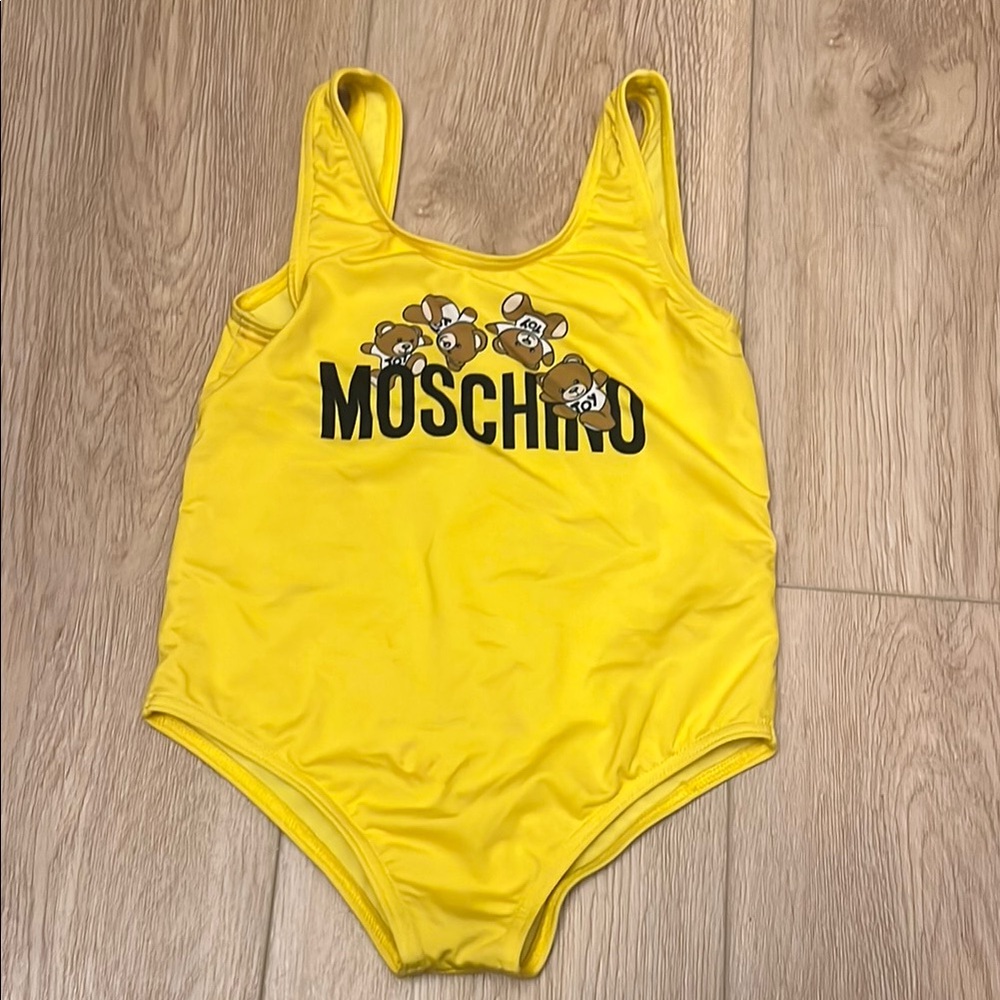 Moschino Playful Yellow Swimsuit